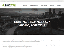 Tablet Screenshot of pinewire.com